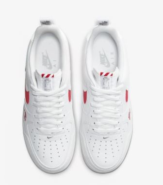 NIKE AIRFORCE 1 UTILITY - WHITE/ RED