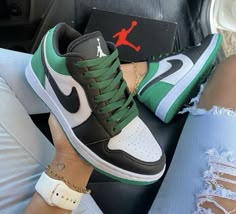 Nike Dunk Air Jordan 1 Low green